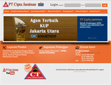 Tablet Screenshot of ciptajaminan.com